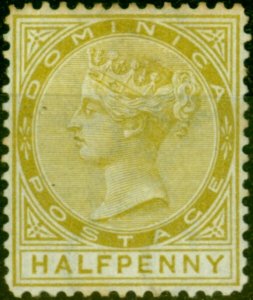Dominica 1879 1/2d Olive-Yellow SG4 Fine Unused