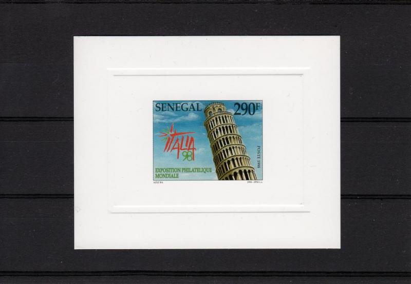 Senegal 1998 Leaning Tower of Pisa Italy 98 Deluxe Sc # 1344