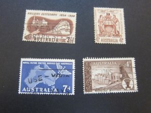 Australia 1954 Sc 275,304,305,311 FU 