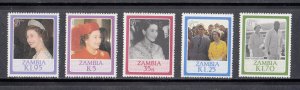 Zambia Scott #343-347 MNH