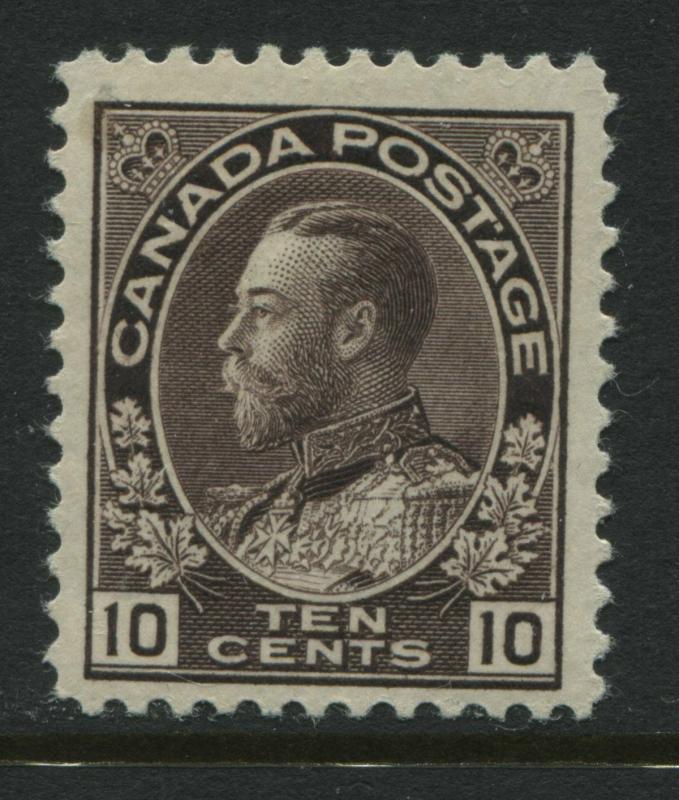 Canada KGV 1912 10 cents plum Admiral mint o.g.