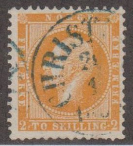 Norway Scott #2 Stamp - Used Single