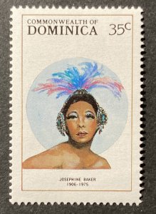 Dominica 1988 #1092, Josephine Baker, Wholesale Lot of 5, MNH, CV $2.50