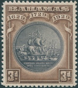 Bahamas 1930 3d black & deep brown SG127 unused