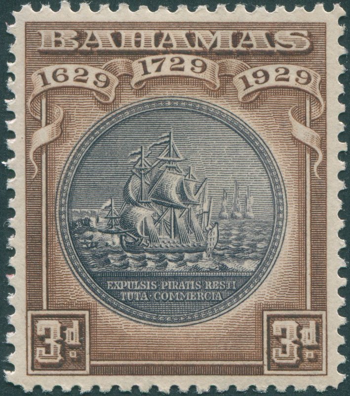 Bahamas 1930 3d black & deep brown SG127 unused