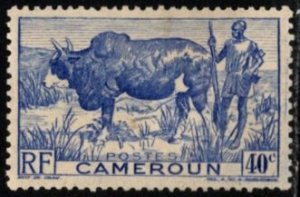 1946 Cameroon Scott #- 306 40 Cents Local Motif Water Buffalo Unused