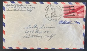 1945 US Army Post office 1050 In Okinawa Ryukyu Japan Cover To Pittsburg CA Usa