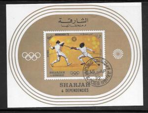 Sharjah 1972 Olympics Souvenir Sheet (my8)
