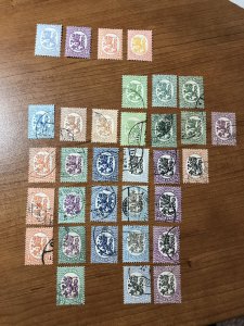 Finland group of 33 stamps of the Helsinki Issue between #87 and #152.