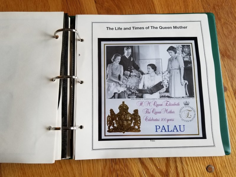 3 Albums Souvenir Sheets; Danna, Queen Elizabeth, Prince Charles and More