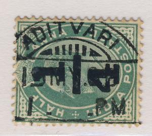 INDIA 1905 - ADITVARI CDS on SG 148 1/4a. / 1/2a. GREEN 