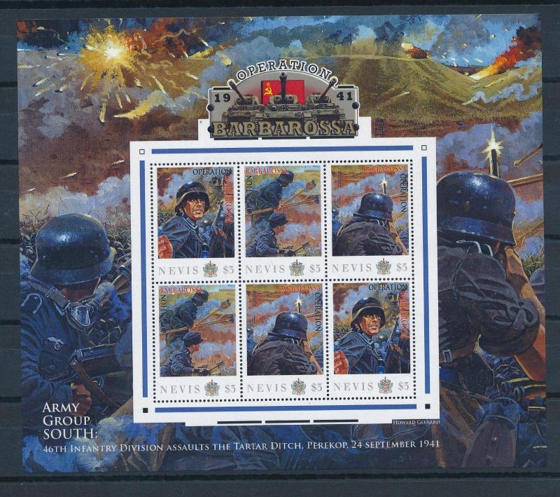 [81215] Nevis 2011 Second World war Operation Barbarossa Sheet MNH