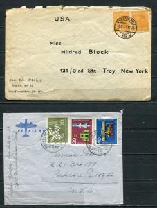 German 4 Postal  Covers 1947 and up  Used 4786