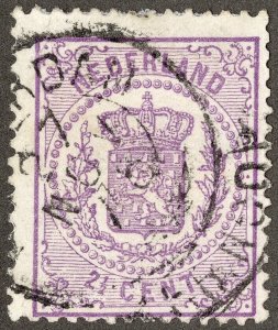 Netherland Stamps # 22 Used VF Scott Value $70.00