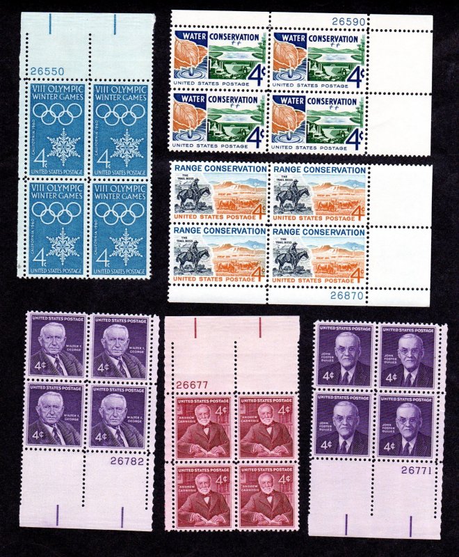 USA, Scott # 1146 - 1185, MNH Plate blocks CV = $ 10.00 Lot 230703 -17