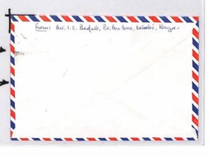 KENYA Cover Nairobi KUT FRANKING Commercial Air Mail 1972 SPORT OLYMPICS CE177