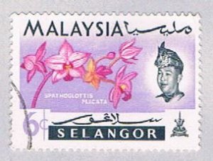 Malaysia Selangor 126 Used Flowers (BP25220)