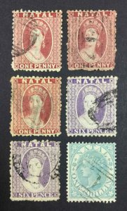 MOMEN: NATAL SG #20/24 1864 CROWN CC P12.5 USED £235 LOT #64569