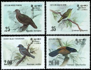 Sri Lanka #691-694  MNH - Birds (1983)