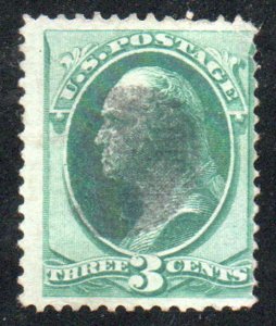 USA #136 Fine, sock on the nose cork cancel, vibrant color! Retails $32.5