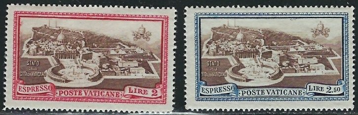 Vatican E3-4 MH 1938 set (an6384)