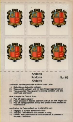 Stamp Album Country Coat of Arms - Choice of countries sheet of 6 per country