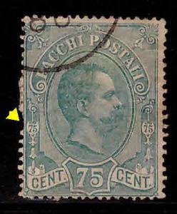 Italy Scott Q4 Used Parcel Post tamp CV$15 few short perfs at left