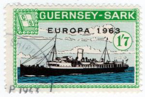 (I.B-JA) Guernsey Cinderella : Isle of Sark 1/7d (Commodore Shipping)