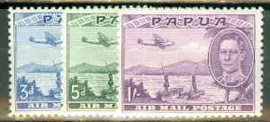 AB: Papua New Guinea 118-121, C5-15 mint (1937-41 values complete) CV $87