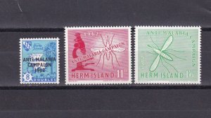 SA06c Herm Island 1962 Anti Malaria Campaign Campaign, one overpinted cinderella