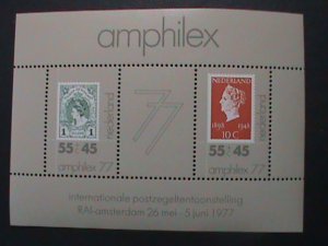 NEDERLAND- 1977 AMPHILEX'77 STAMP EXHIBITION MNH S/S VF  WE SHIP TO WORLD WIDE