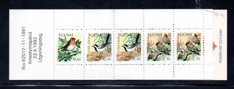 Finland 856a Comp Bklt CV $8.00 Birds