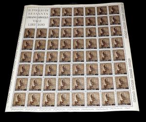 1966, VATICAN #423, POPE PAUL VI, 5L, SHEET/ 60, SCARCE!,  MNH, NICE! LQQK!