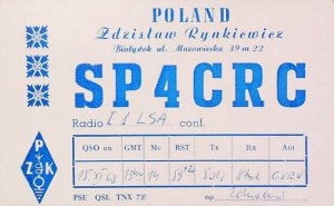 1968 Poland Bialystok Zamenhof Esperanto Award Amateur Radio QSL Card 15792-