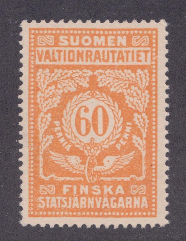Finland HS 44B MNG. 1918 60p State Railway Tax Stamp