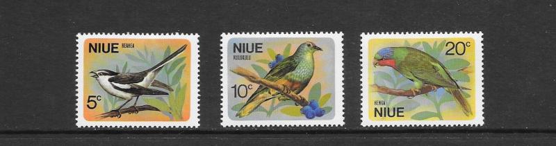 BIRDS - NIue #139-141  MNH