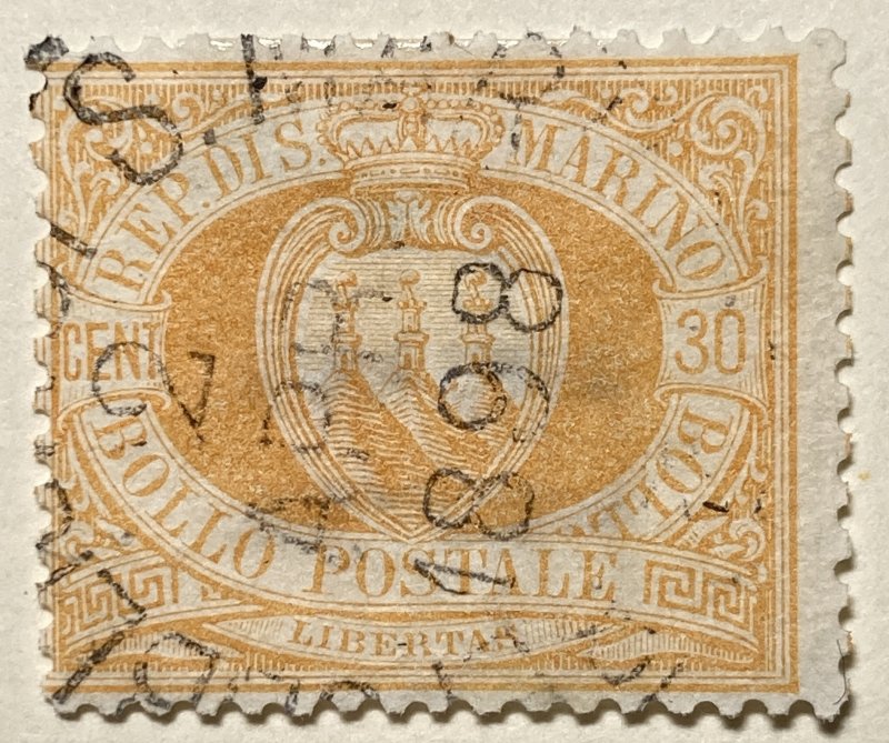 AlexStamps SAN MARINO #16 F Used