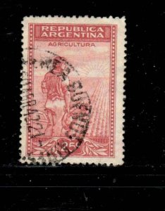 ARGENTINA #441 1935 25c AGRICULTYRE F-VF USED a