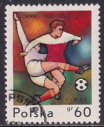 Poland 1970 Sc 1740 European Soccer Cup Finals Stamp CTO