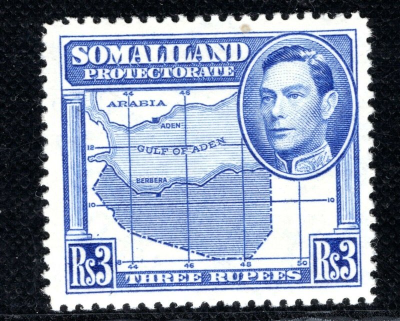 SOMALILAND KGVI Stamp SG.103 3r High Value (1938) Mint MNH Cat £25+ LBLUE80