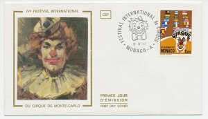 Cover / Postmark Monaco 1977 Clown