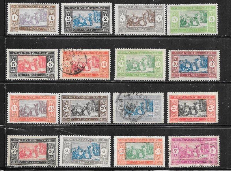 Senegal #79-88,91-93,95,105,121  (M&U)  CV $10.75