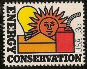 US 1723 Energy Conservation 13c single (1 stamp) MNH 1977