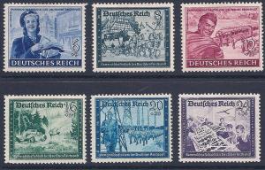 Germany 1944 Sc# B272-B277