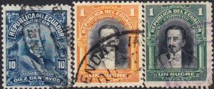 Ecuador #198-215 Used Set