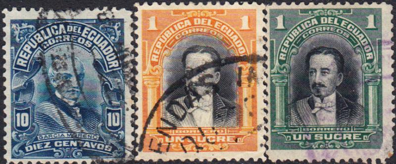 Ecuador #198-215 Used Set
