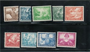 Germany #B49 - #B57 Very Fine Never Hinged Set