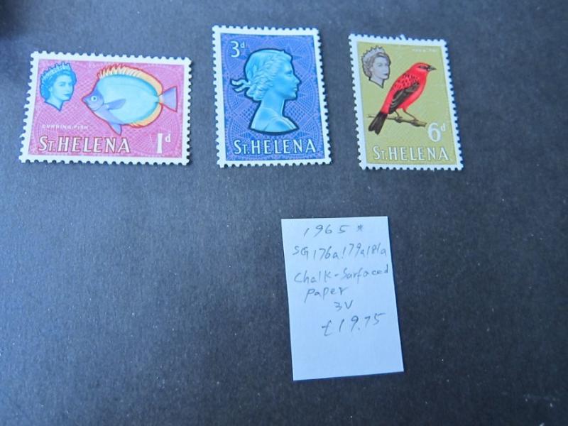 St. Helena 1965 Sc 176a,179a,181a MH