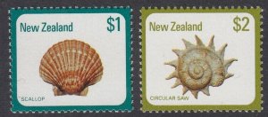 New Zealand 696-7 Sea Shells mnh