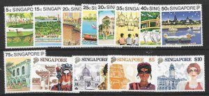 SINGAPORE SG624/36 1990 DEFINITIVE MNH